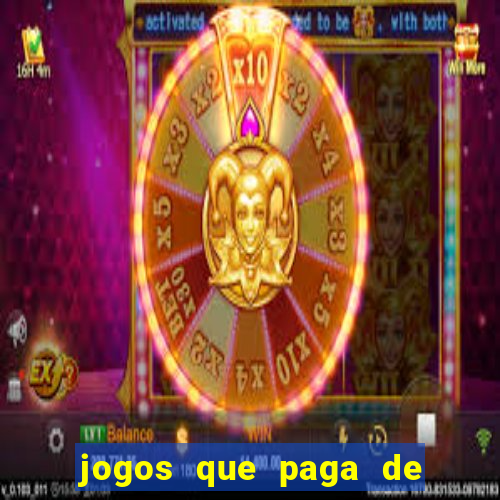 jogos que paga de verdade via pix